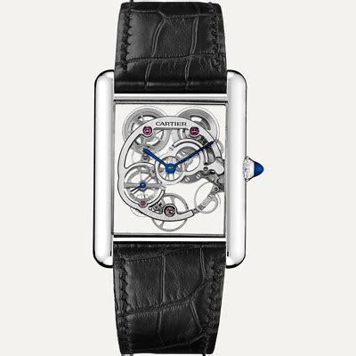 cartier tank skeleton|louis cartier skeleton sapphire watch.